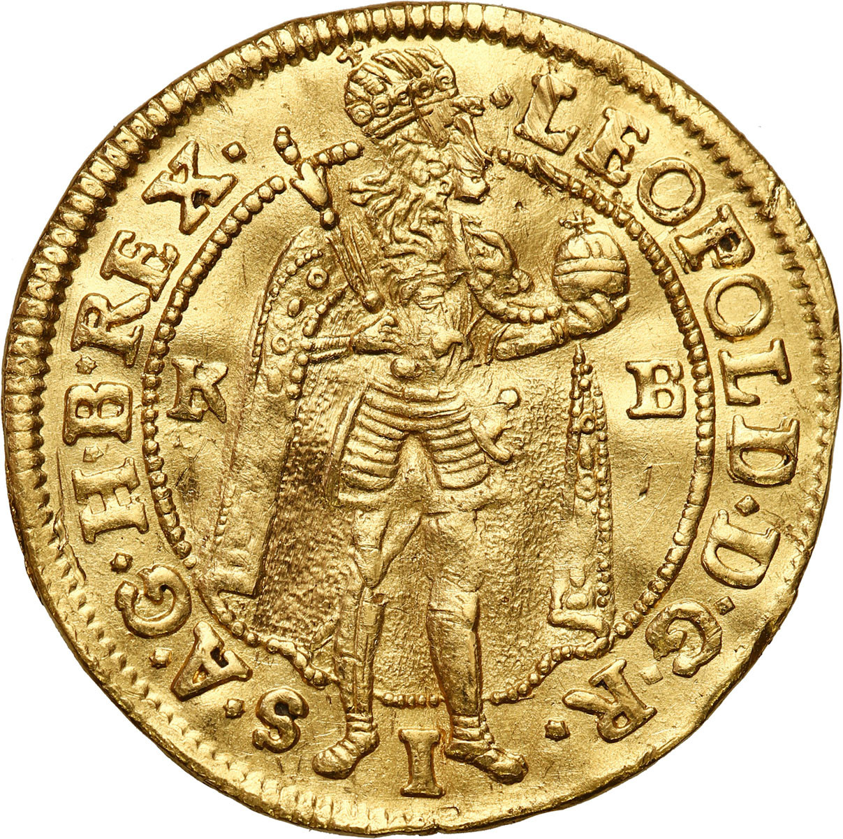 Węgry. Leopold I (1657-1705). Dukat 1699, Kremnica